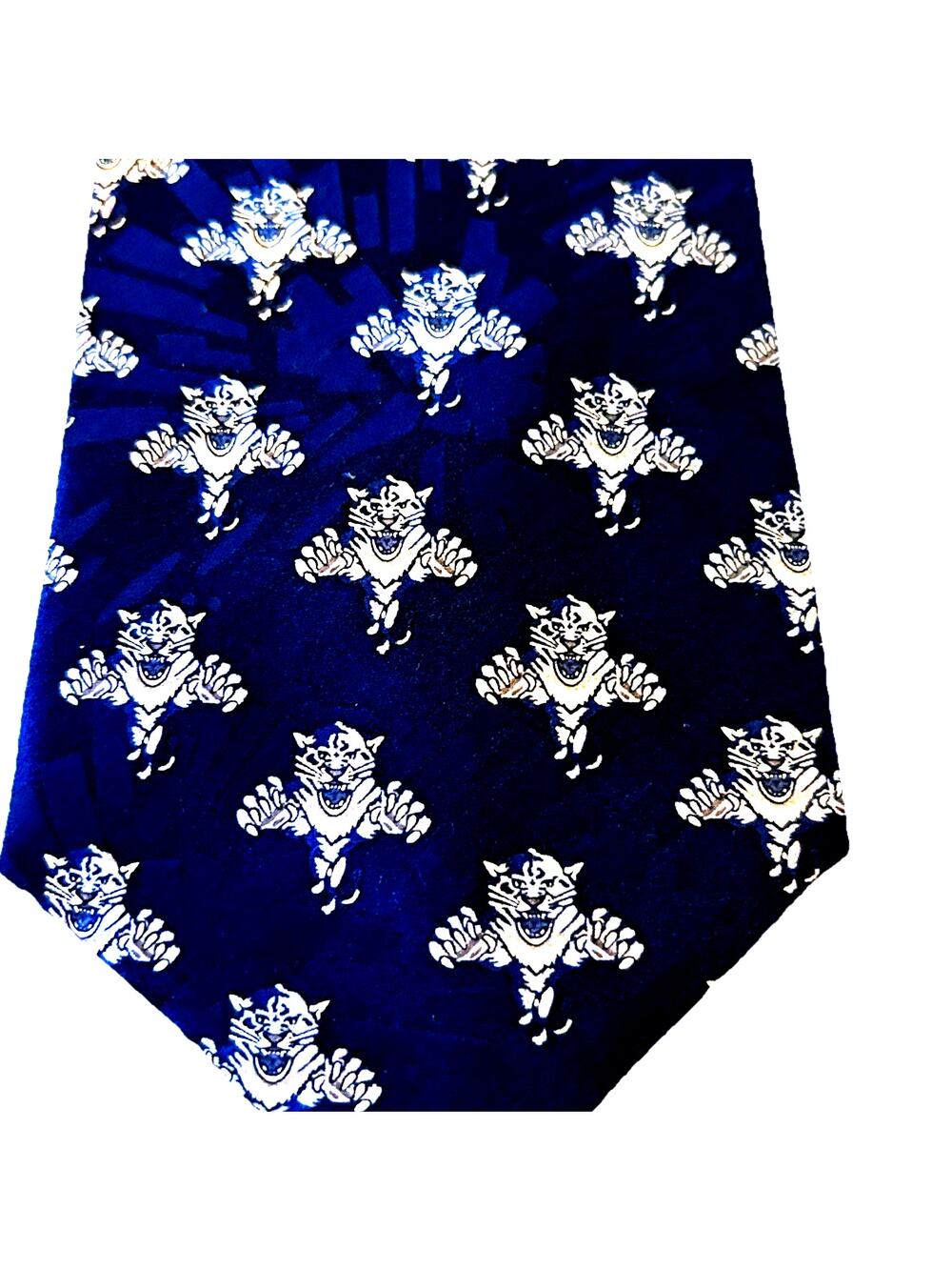 Vintage Florida Panthers NHL Collectible Silk Tie Daniel de Fasson Hockey Cats